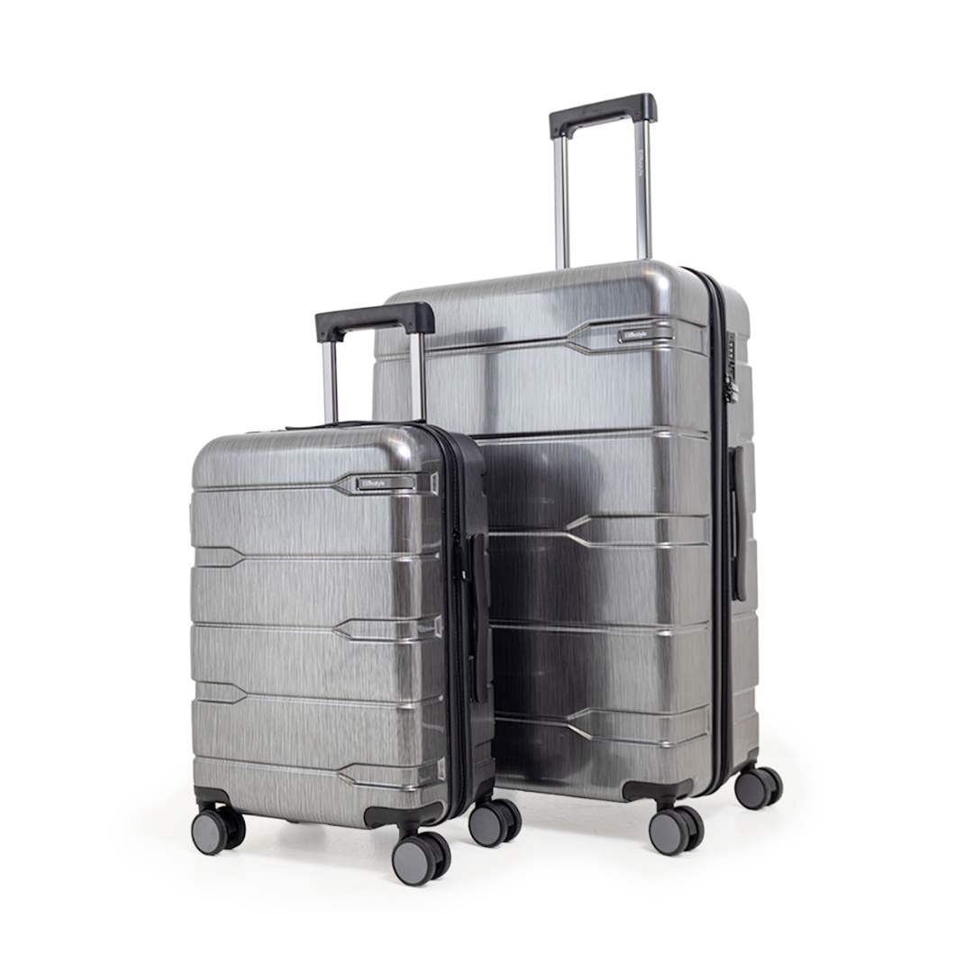 Cyprus 2-Piece Luggage Set - ABS Suitcase & Travel Bag w/ Wheels - 55/75cm