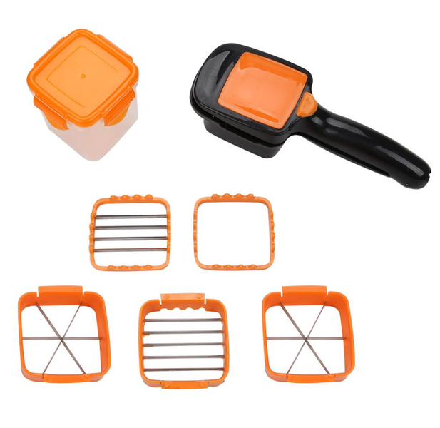 Quick 5 in 1 Vegetable Fruit Slicer Presser 7 Pieces