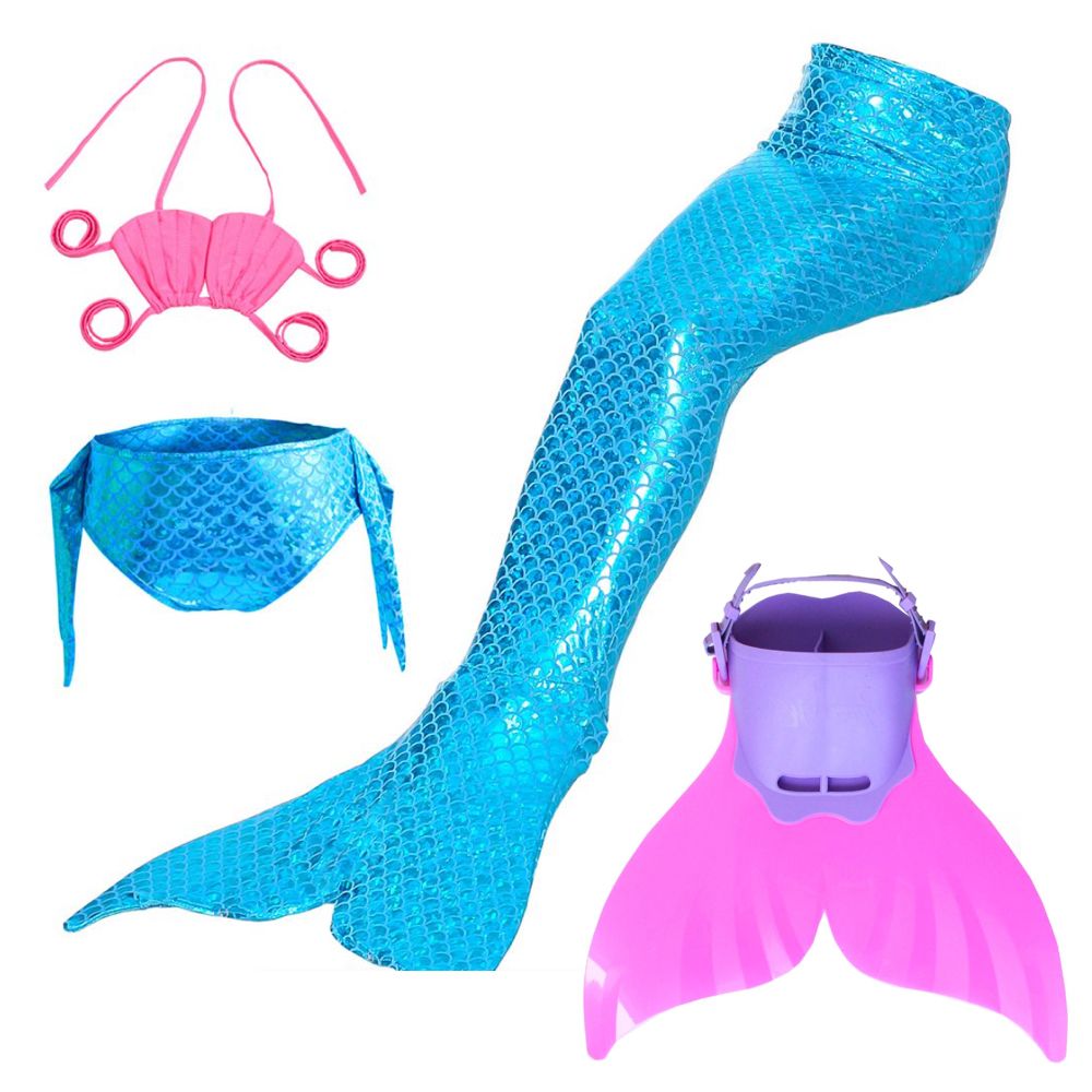 Mermaid Costume Tail 4 Set Blue | Shop Today. Get it Tomorrow ...