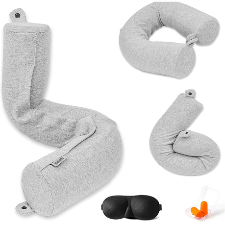 Topika - Travel Neck Brace, Twistable Memory Foam Travel Neck Pillows Image
