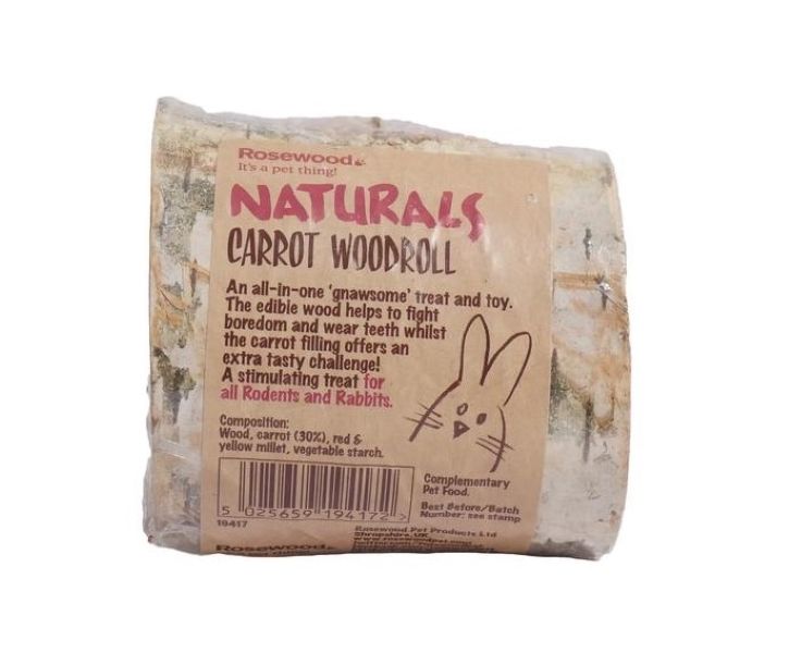 Rosewood Naturals Nibble Woodroll - Carrot