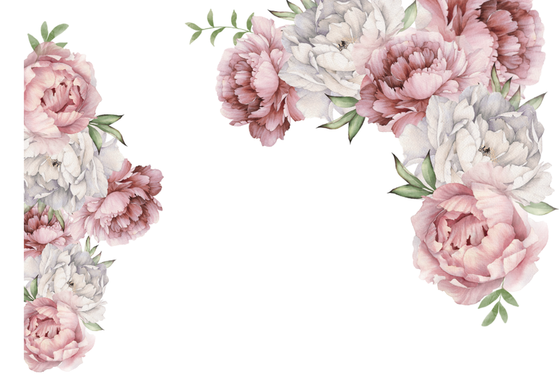 Peony Flowers Wall Vinyl Stickers: Elegance Blooms in Your Space