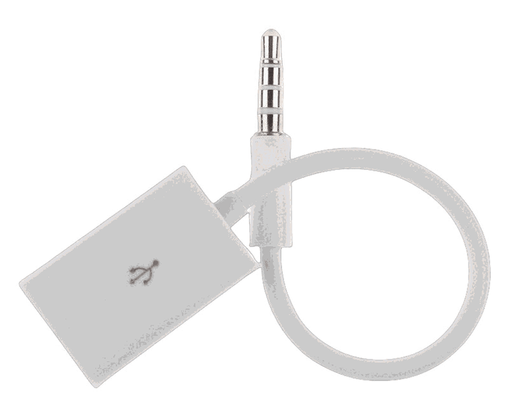 3.5mm AUX to USB 2.0 Converter Compatible with Car MP3 Speaker