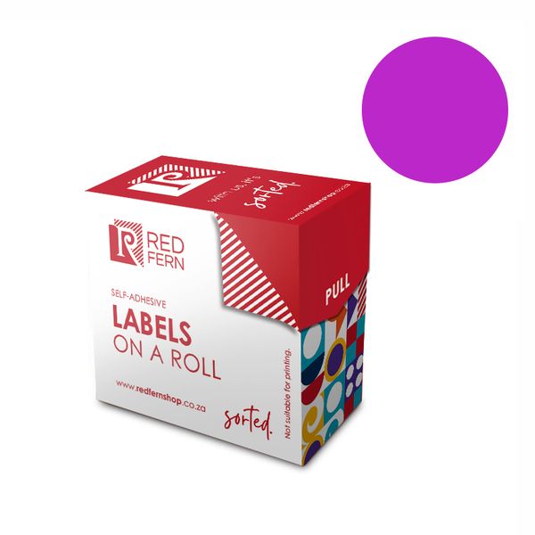 Redfern C19 Colour Code Labels - Purple 10's
