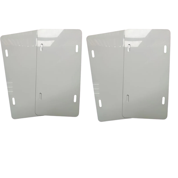 UV Blank Number Plate - 4 Pack Lightweight Aluminium (300 x 150mm)