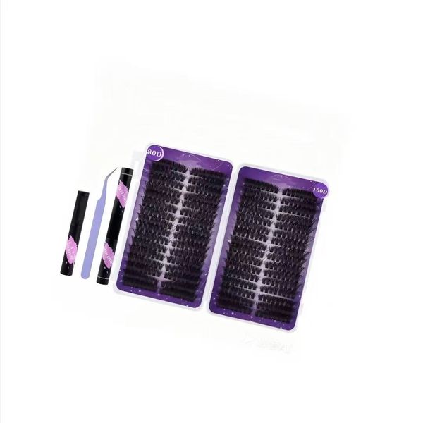 512 Pieces Eyelash Tufting Set 8-16mm Natural Lengthening