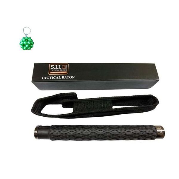1831209 Telescopic Steel Tactical Baton Stick And A Keyholder