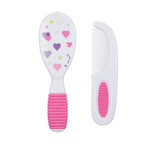 Brush And Comb Set - Pink image