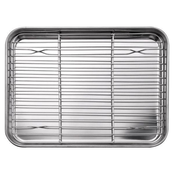 10 Inch Toaster Oven Tray And Rack Set With Cooling Rack Dishwasher