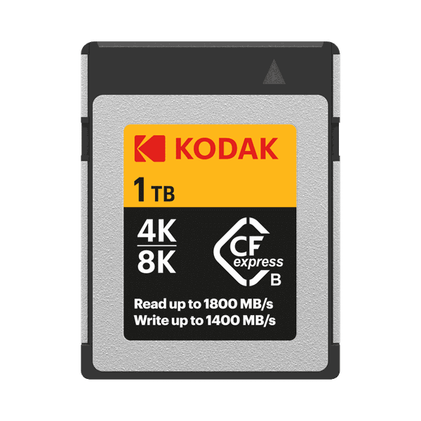 Kodak 1TB CFexpress Type B - CFX Series for 3D or 8k Video Write Speeds