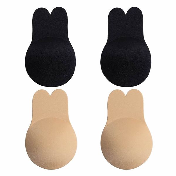 Adhesive Invisible Lift Up Bras,Sticky Bra, Backless Strapless Bra - 2 Piece