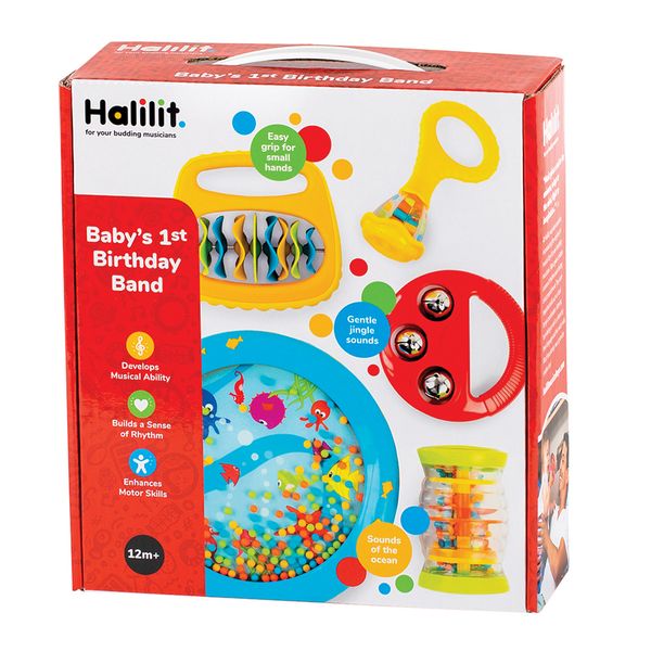 Halilit Baby's 1st Birthday Band Set: 5 Instruments