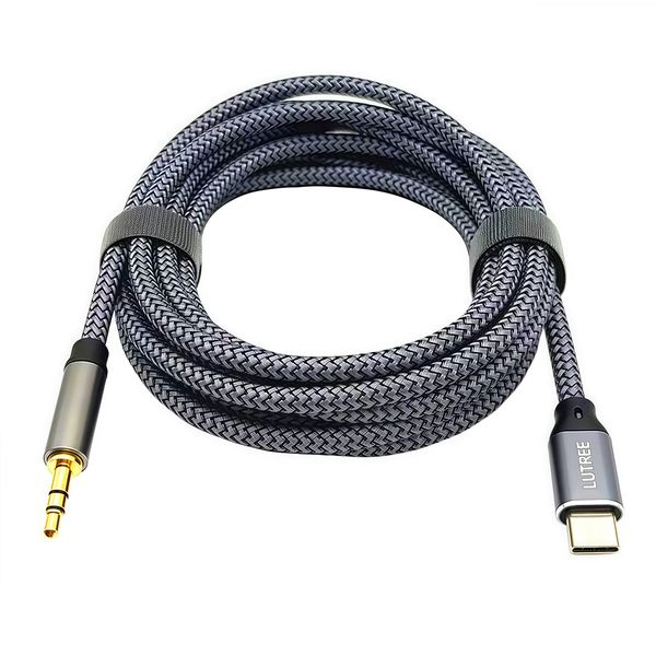 USB-C to 3.5mm Audio Aux Jack Cable Extension Audio Cord for Car Stereo- 2m