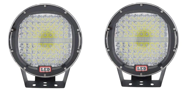 2PCS 414W LED Spot Work Light For 4WD 4x4 Off-Road SUV ATV Truck