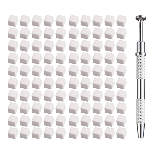 100 Pcs Nail Art Sponge Soft Sponges Gradient Nail Art Stamper Tools
