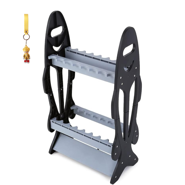 Fish Shaped Fishing Rod Holder Stand with Keyholder
