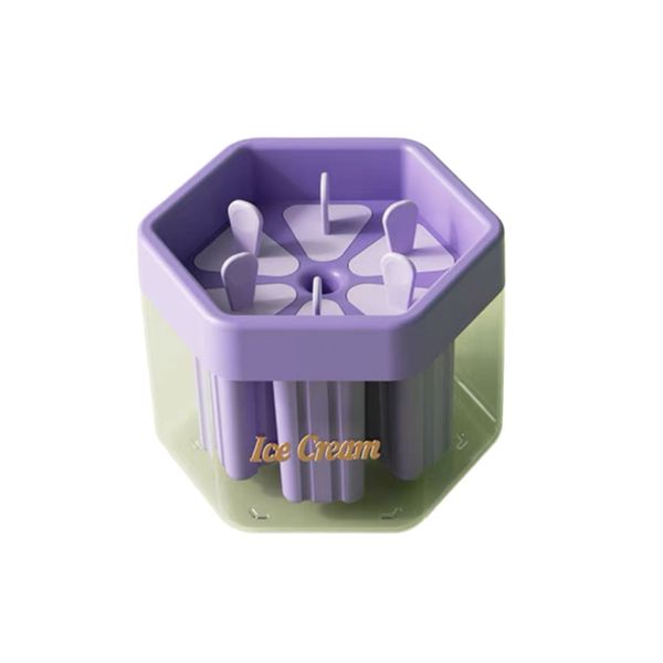 Homemade Silicone Popsicle Maker Reusable Ice Cream Molds - 6 Pieces