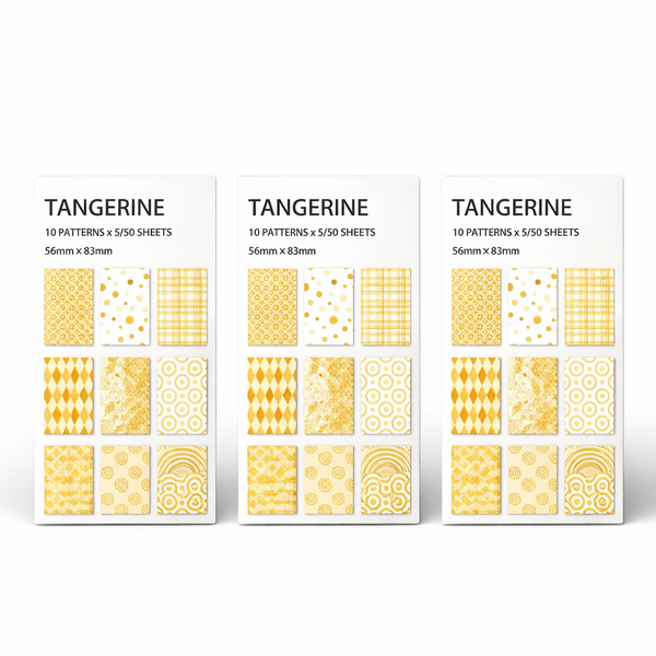 3 Pack - Scrapbook Material Paper Set - 50 Pieces - Yellow
