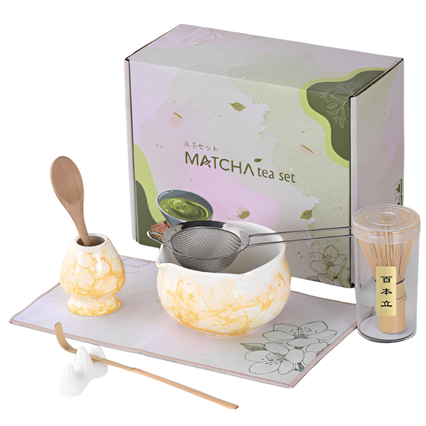 8 Pieces Matcha Tea Set Matcha Tea Ceremony Kit Matcha Preparation Utensils