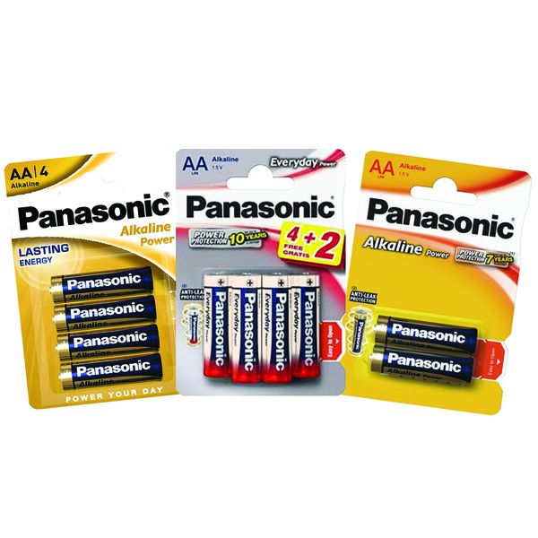 Panasonic 1.5V AA Alkaline Battery-12 Pack