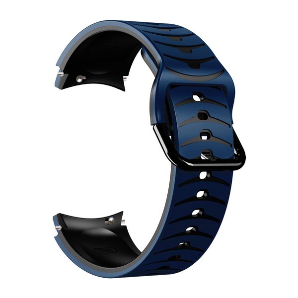 Arrow Pattern Strap Compatible with Samsung Galaxy Watch 4/5/6/7 - Navy/Black