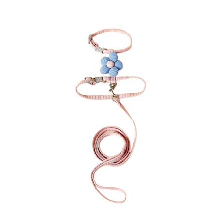 Cute Flower Shaped Cat Harness & Leash Set Image