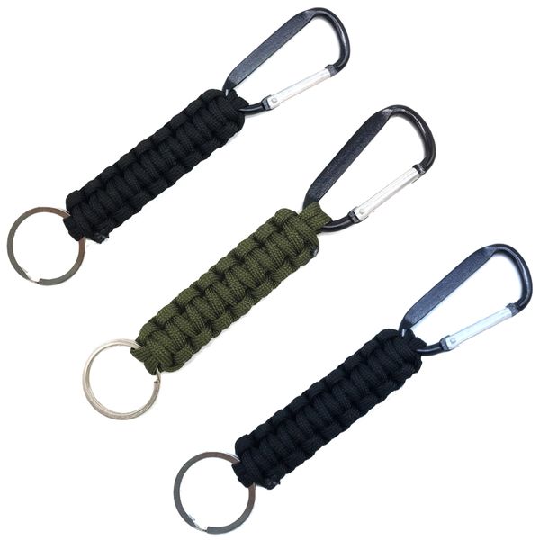 Camping Clip Carabiner Keychain Military Clip 3 Set