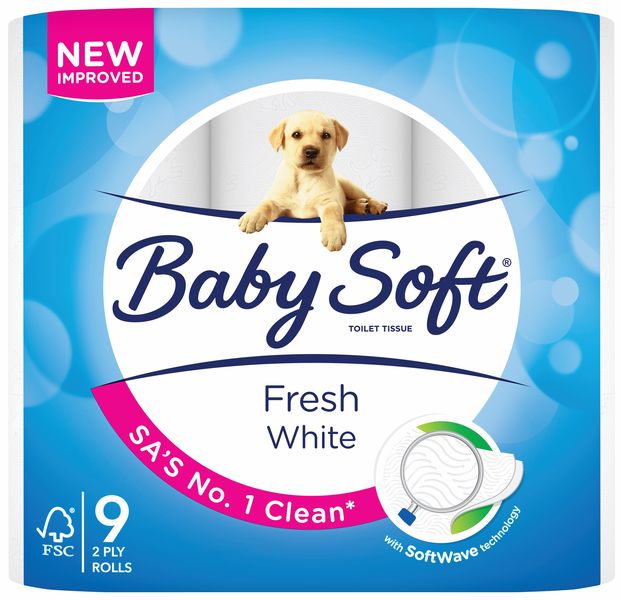 BabySoft Fresh White 2Ply - 9 Pack