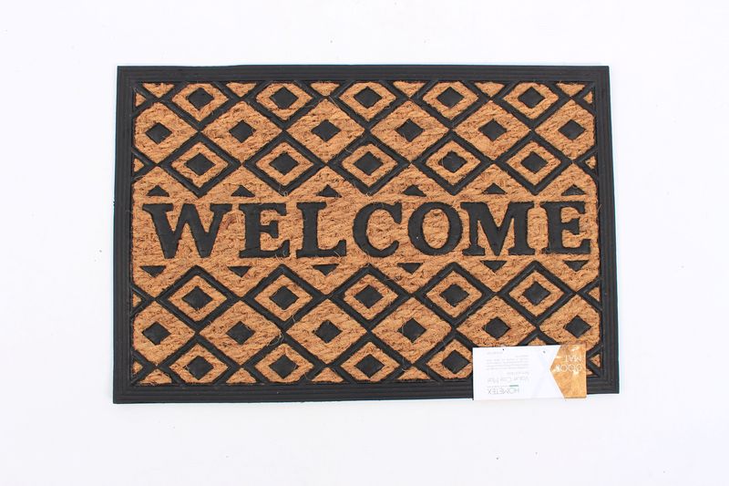 Hometex - Panama Welcome Mat Brown Doormat