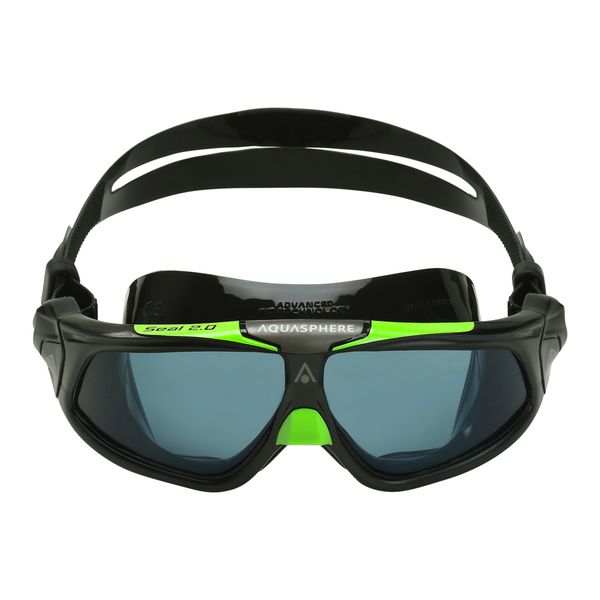 Aquasphere Seal 2.0 - Smoke Lens - Black/Green Swim Mask