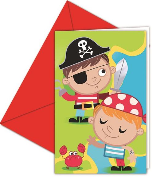 Pirate Treasure Hunt Invitations &amp; Envelopes