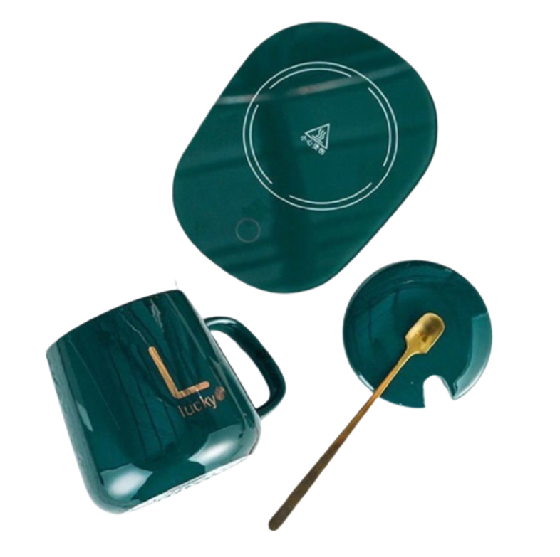 Classy Electric Coffee Warmer Coaster and Mug Set Shop Today. Get it