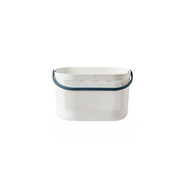Multi-Purpose Ventilated Portable Storage basket with Blue Handle Medium