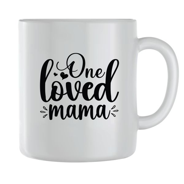 Loved Coffee Mugs for Mothers Trendy Mom Sayings Graphic Women Present 065
