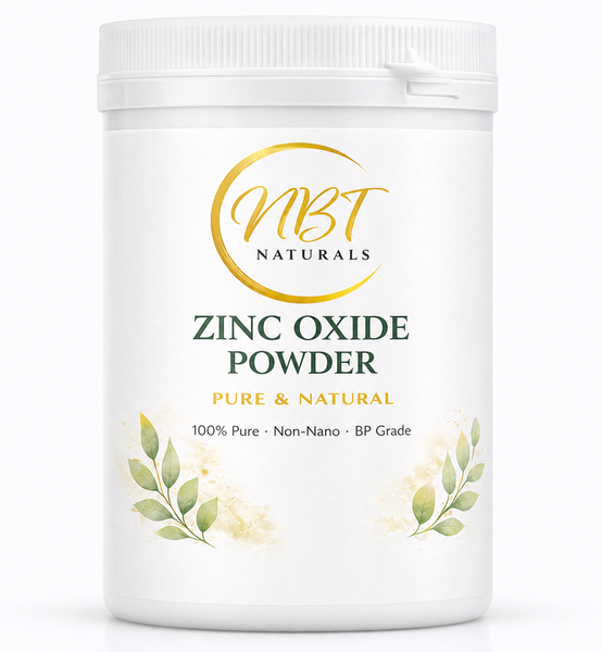NBT Naturals Zinc Oxide Powder-BP Grade Non-Nano Mineral Powder -500g