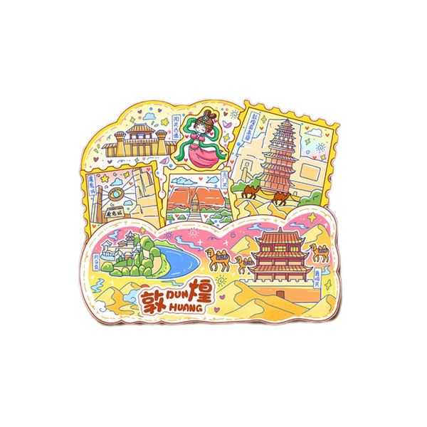 China Dunhuang Travel Souvenir Fridge Stickers