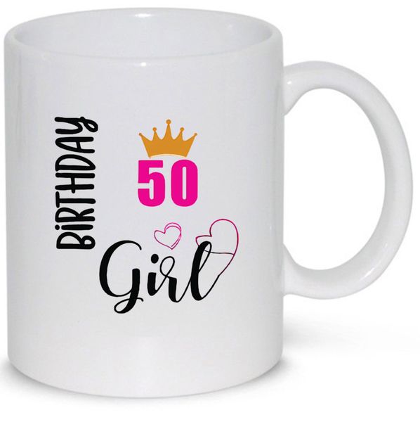 50 Birthday Girl 50th Birthday Gift 11Oz Premium Coffee 11 Oz Mug
