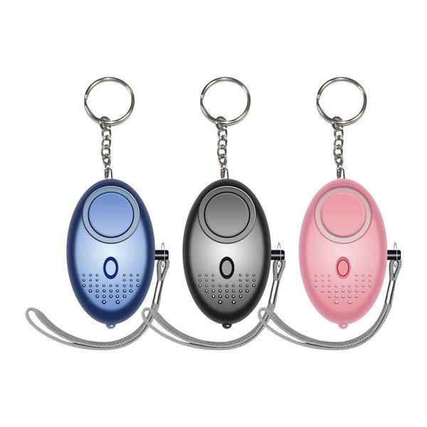 Emergency Personal 140db Alarm With LED Light Keychain - 3 Pack