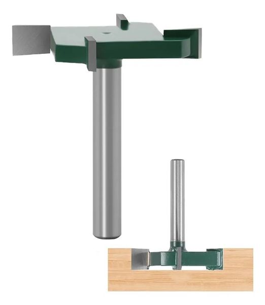 4-Flute T-Slot Cutter, 6/401/4 Inch, Dark Green