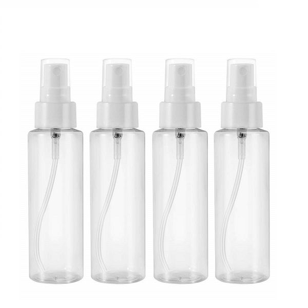 LPS 4 Pack 150 ML Clear Refillable and Reusable Plastic Spray Bottles