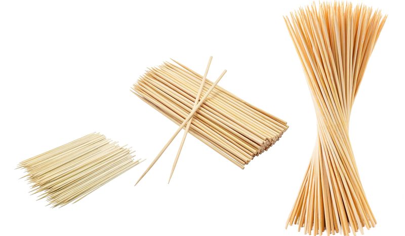 3 Set Different Size Natural Bamboo Skewers