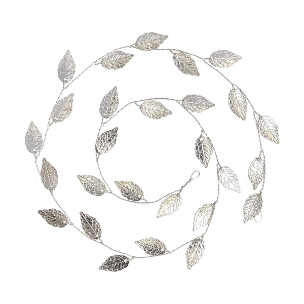 Leaf Wedding Hair Vine - Silver