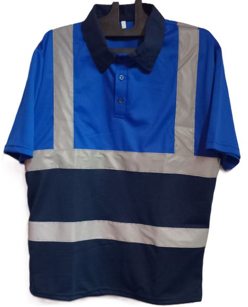 Work Shirt Two Tone With Reflective Tape Half Sleeves by Creative Combos