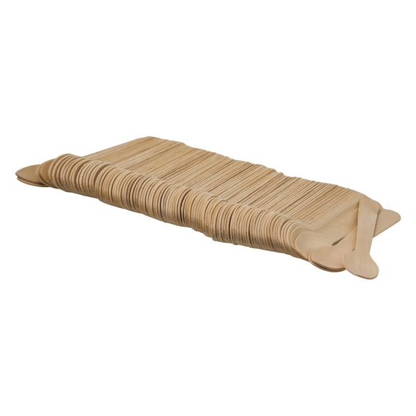 Regent Wooden Disposable Teaspoons 100 Pieces (110X23Mm)