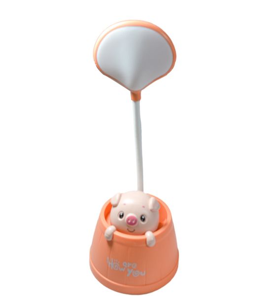 Cute Cartoon LED Table Lamp - Pig Design