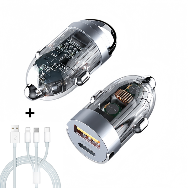 120W Type C Car Charger Adapter,USB C Car Fast Charger Free charging cables