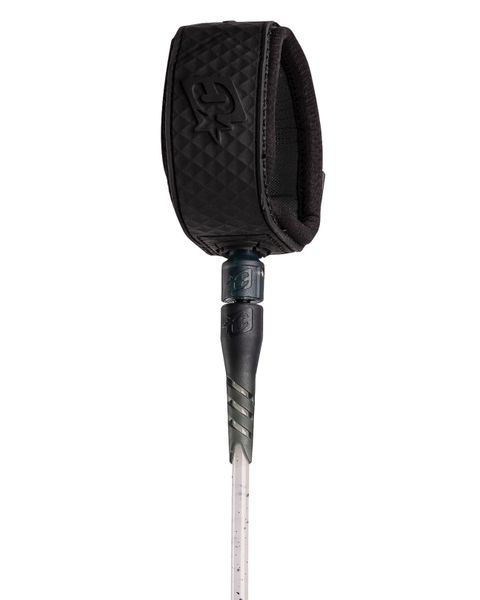 Creatures Comp 6 Surfboard Leash - White Speckle Black