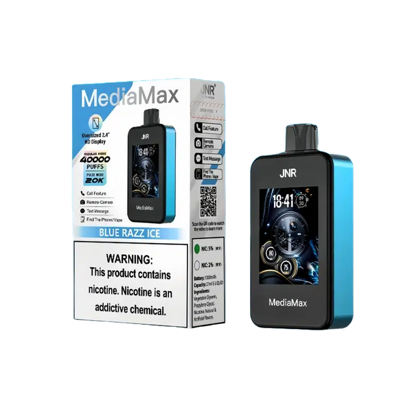Jnr MediaMax 40000 Puffs Blue Razz Ice Disposable Vape