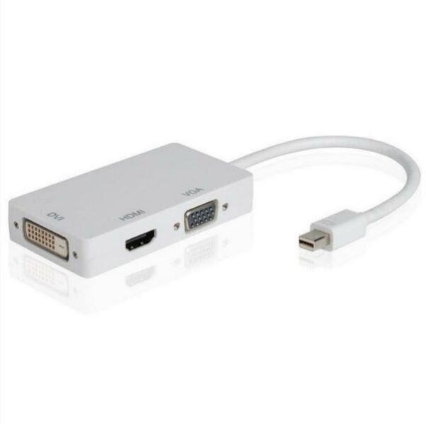 XF0254 Mini Display Port to HDMI / VGA / DVI - 3 in 1 Adapter