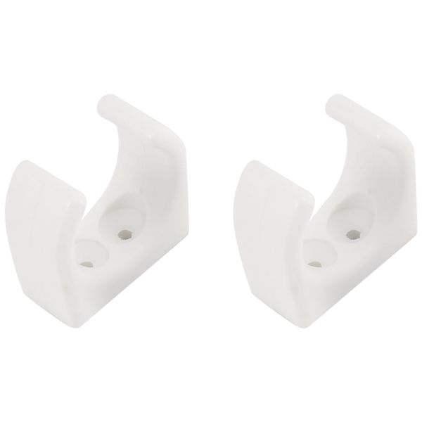 2 Pcs Nylon Ladder Clip Boat Hook Clip for Yacht Boat,White